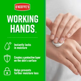 O’Keeffe’s Working Hands Value Tube, 190ml – Hand Cream for Extremely Dry, Cracked Hands | Non-Greasy, Unscented & Instantly Boosts Moisture Levels