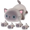 Kawaii Siamese Cat Plush – Mommy Cat with 4 Baby