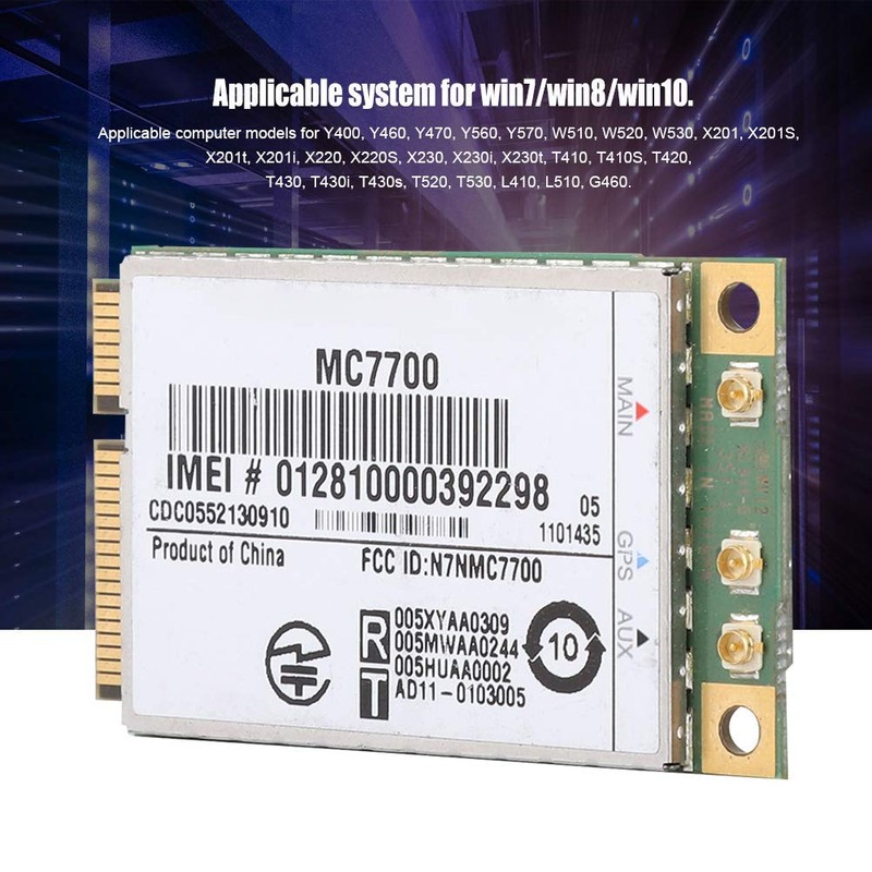 4G Network Card, PCI-E Module, MC7700 PCI-E 100Mbps 3G/4G LTE