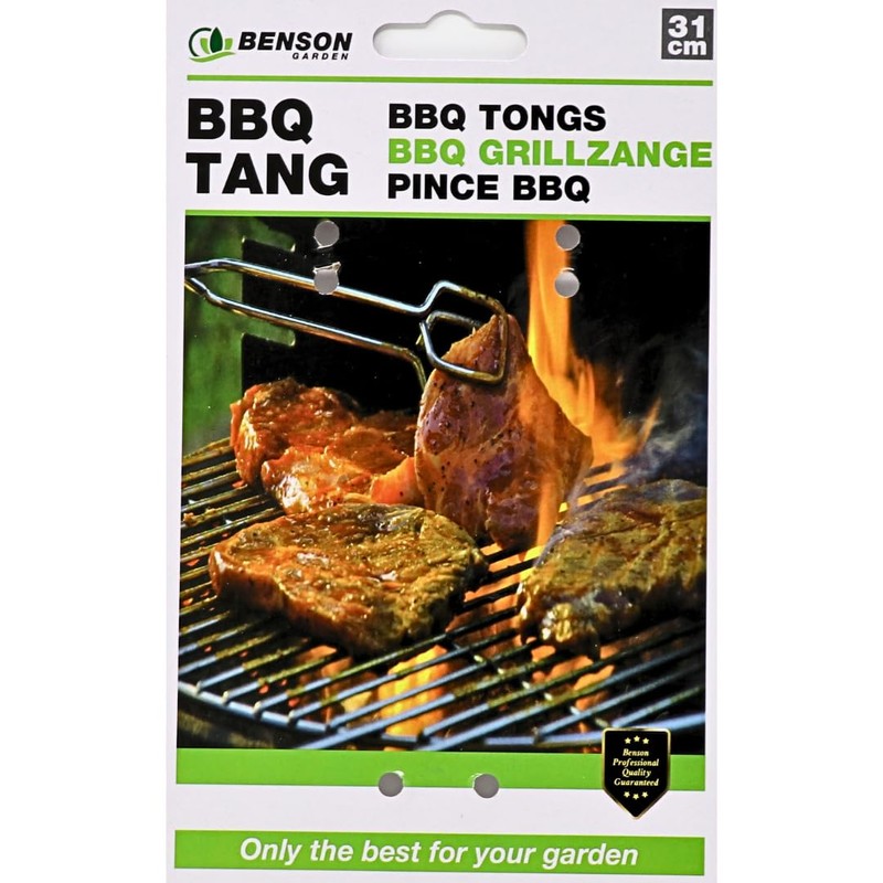 BBQ Tongs 31 cm - High Quality and Robust Stainless