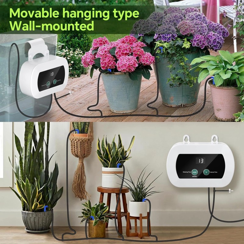 TRJZWA Programmable Watering System - Self Watering Devices with USB