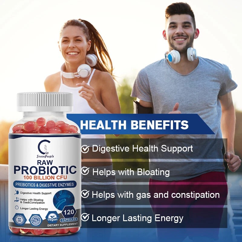 Digestive Enzymes w/ Prebiotic & Probiotics, Gas, Constipation & Bloating