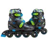 C SEVEN Adjustable Size Inline Roller Skates (Blue/Green, Kids 4-