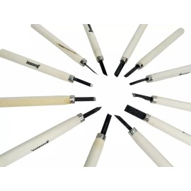 Silverline Juego De Gurbias 12 Piezas Para Esculturas O Carpinteria