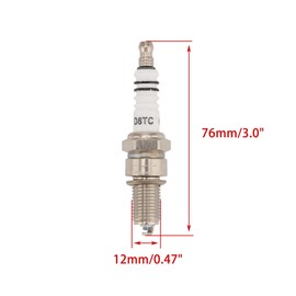 WOOSTAR Motorcycle Ignition Coil with D8TC Spark Plug Replacement for 4 Stroke 125cc 150cc 200cc 250cc ATV 4 Wheeler Dirt Bike Go Kart Moped Scooter