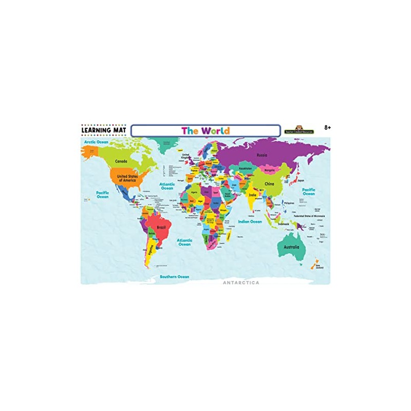 Teacher Created Resources The World Map Learning Mat