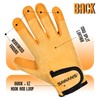 SAWANS Leather Working Gardening Gloves for Men Women Thorn Proof