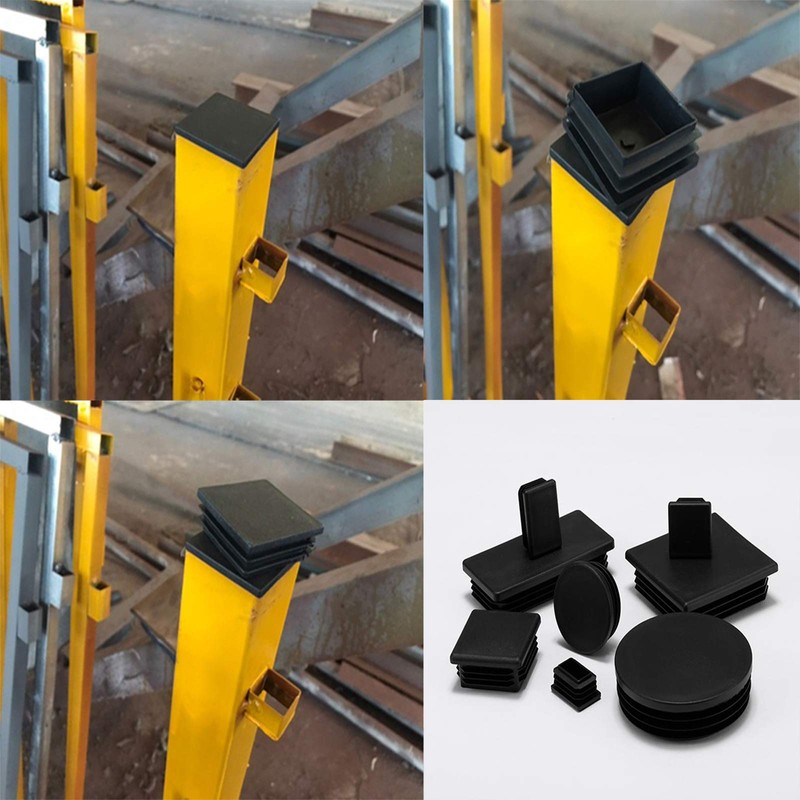 Zaky 9 pcs Plastic Square End Cap Tubing Tube Inserts