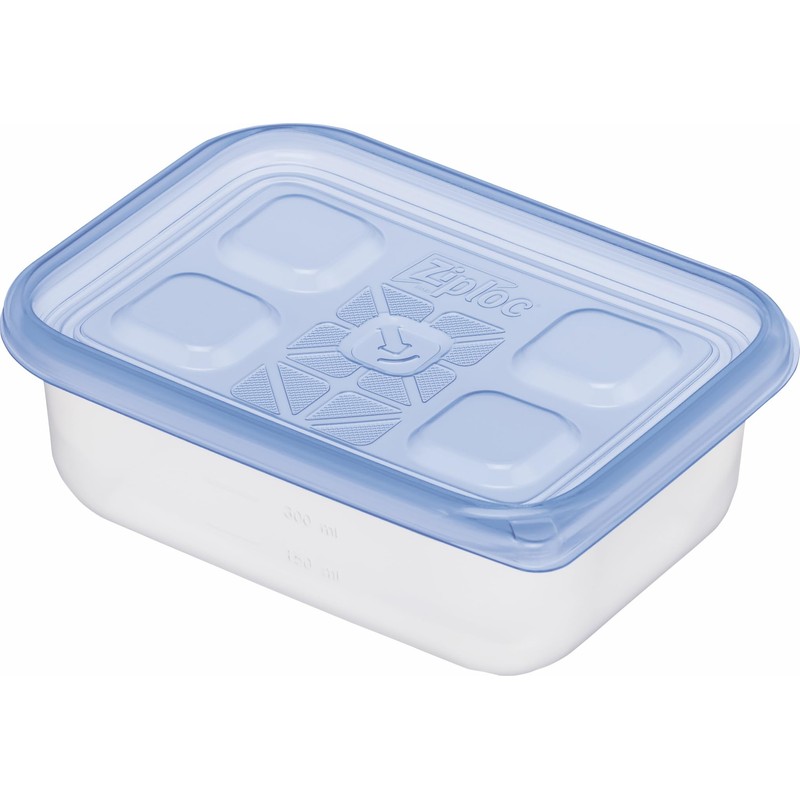 Ziploc Rectangular Container, 16.2 fl oz (480 ml), Set of