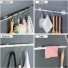 Unbranded 10Pcs Nail Free Bracket Self Adhesive Holder Hooks Adjustable