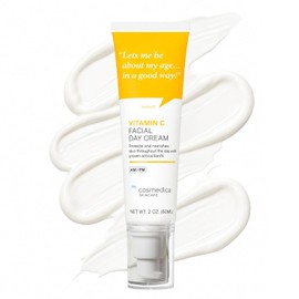 Cosmedica Skincare CREMA FACIAL DE VITAMINA C. Corrige líneas de expresión y unifica el tono de piel. Con Vitamina C, E y acido hialuronico.