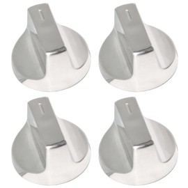 ZNTVW W11517331 W11117415 Range Surface Burner Knob Gas Control Assembly Stainless Steel Insulation Compatible with Whirlpool Stove Knob 4PCS