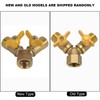 Fdit Conector Doble de Grifo de Adaptador de Manguera de