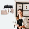 MAYJOYDIY Rabbit Motif Metal Key Hook Blooming Butterfly Coat Rack