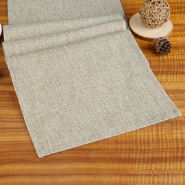 AWARDSEN Sage Green Table Runner, Green Rustic Runner Table 60 Inches Long, Linen Woven Sage Table Runners for Dining Farmhouse Kitchen Table Decor(13x60 Inch)
