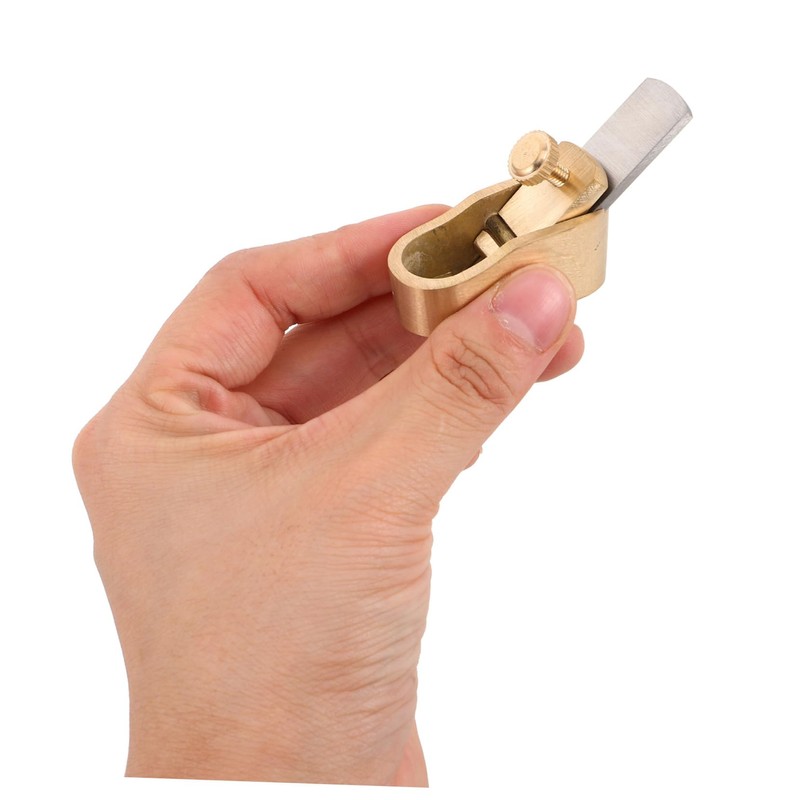 Abaodam Mini Brass Thumb Planer Tool for Violin Making Precision
