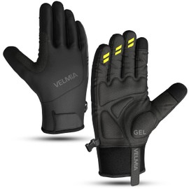 VELMIA Cycling Gloves Winter I Waterproof Winter Gloves for Men and Women Warm Outdoor Sports Gloves for Running