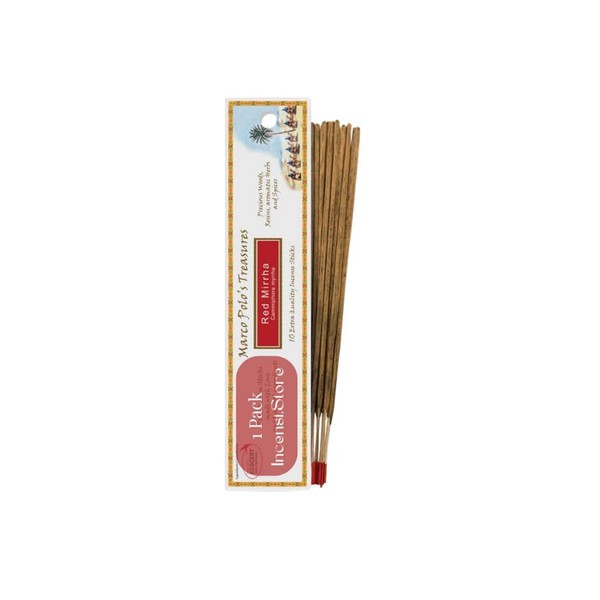 Red Mirrha Honey Incense 10 Sticks - Marco Polo's Treasures