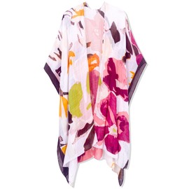 Moss Rose Women's Beach Cover up Swimsuit Kimono Cardigan with Bohemian Floral Print