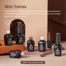 beetles Fall Gel Polish Nail Set 6 Colors Nude Brown Neutral Gel Nail Polish Skin Tones CollectionSoak off Uv Led Lamp Needed Manicure Diy Home