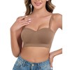ANGOOL Women's Strapless Bra Without Underwire Push Up Bra Without