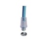 Clamping nipple strain relief M10x1 transparent, also suitable for textile