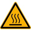 Sticker Warning Sign Warning of Hot Surface Warning Sticker ASR/ISO