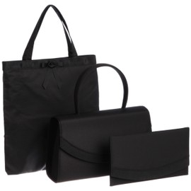 [フェッテ] フォーマルバッグ ふくさ付 3点セット 8183 クロ レディース ブラック