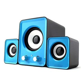 Computer Speakers with Subwoofer,11W PC Speakers with Deep Subwoofer,USB Powered,HIFI Desktop Speaker System with 3.5mm AUX,Great for Laptop/TV/Tablet/Monitor（Blue）