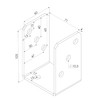 TRIBECCO® U-Post Shoe for Screw-On U-Bust 71 x 60 x