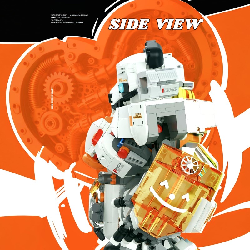WULOBOOI Panda Mech Transforming Building Blocks Set for Adults, Robot