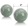 Lyellfe Set of 4 Marble Stone Baoding Balls, 2 Inch