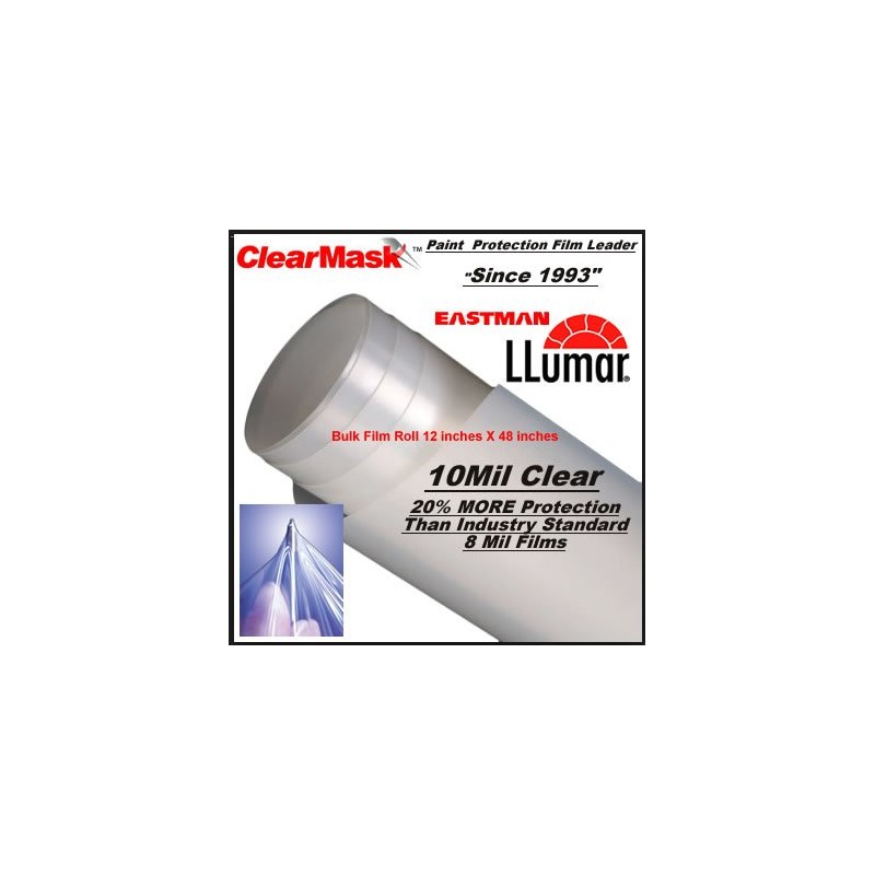 Llumar 10 Mil Clear Paint Protection Bulk Film Roll 12