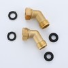 Bropury Garden Hose Elbow Connector 45 degree hose elbow Hose