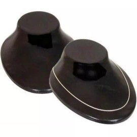 FindingKing 2 Black Plastic Necklace Pendant Bust Jewelry Showcase Displays