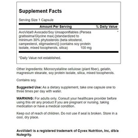 Swanson Avovida 100 Milligrams 60 Capsules