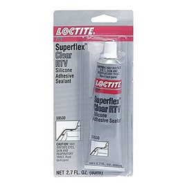 Loctite 160809 - Superflex RTV Silicone Adhesive Sealant, Clear, 80 ml Tube