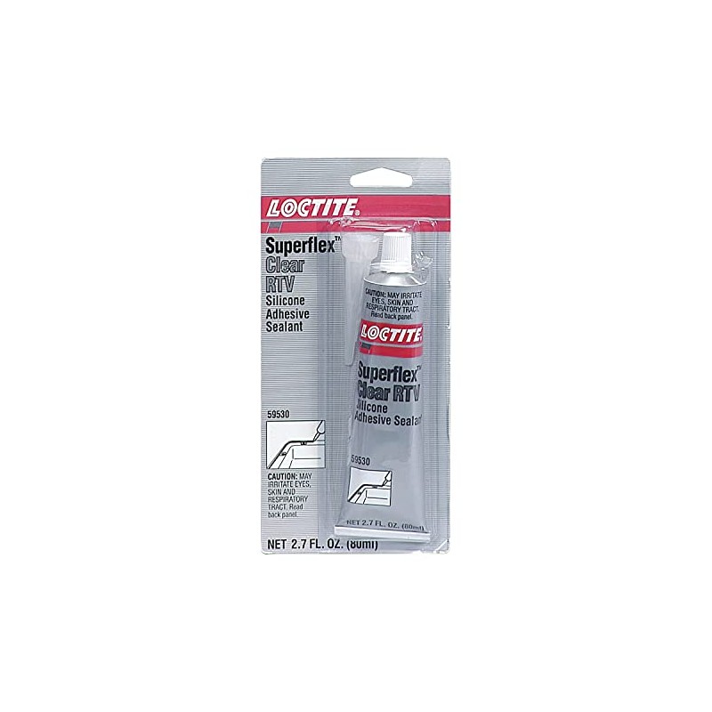 Loctite 160809 - Superflex RTV Silicone Adhesive Sealant, Clear, 80