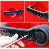 Black Jeep Handle Inserts Grab Handle Knobs Cover Trim Aluminum