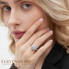 Elio Passero 1.5CT Women's Moissanite Engagement Rings Clarity Moissanite Rings