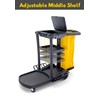 Commercial Housekeeping cart Janitorial cart with Cover and Vinyl Bag,