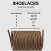 Endoto Round Shoe Laces Replacement for Twisted X Chukka Driving