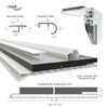 HEXIM PVC Mounting Profile for Inspection Flaps, Length: 1000-2000 mm,