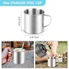Odoland Camping Cutlery Set - Stainless Steel Tableware Mess Kit