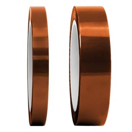 BNCHI Kapton Tape, Heat Resistant Tape, High Temperature Polyimide Sublimation Mask Tape, 2 Rolls Wide 10mm/20mm