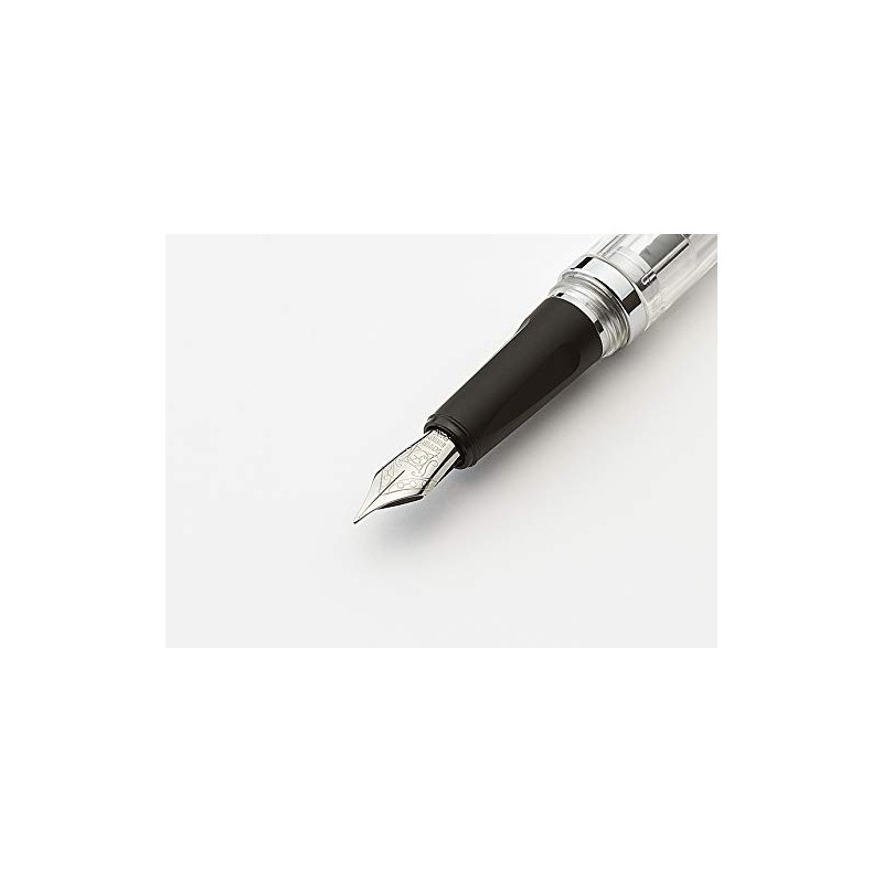 Nakabayashi TACCIA Faceted Fountain Pen, Clear, Nib Size, F TPF-001-C-F