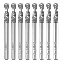 TA-VIGOR 8Pcs 3mm PCB Drill Bits, 1/8 Inch Shank Tungsten Carbide Micro Drill Bits Set Spiral Flute CNC Router Bits Drilling Rotary Tool for Print Circuit Board Jewelry CNC Engraving