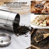 ZJIVQO Tea Tin Canister, Storage Cup, Stainless Steel Storage Container