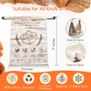 Project wine Reusable Bread Bags for Homemade Bread (2 Pack),