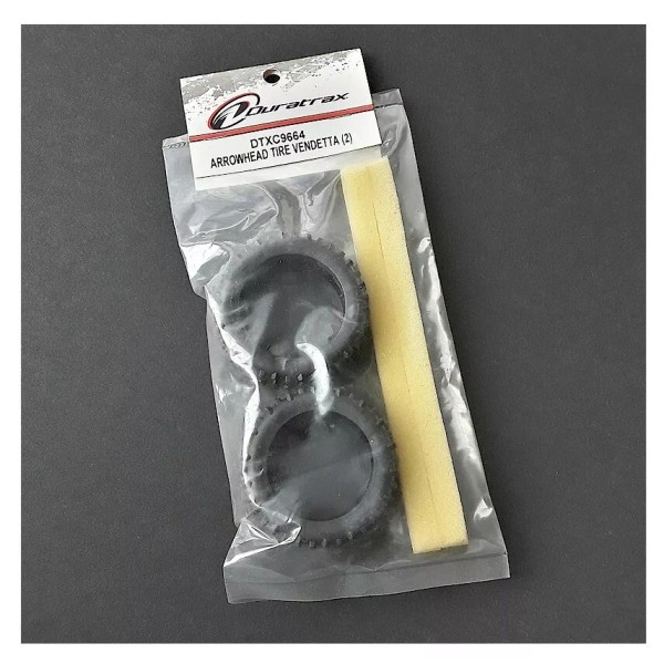 Duratrax Vintage RC Car Duratrax Arrowhead Tire Vendetta 1pr (2)